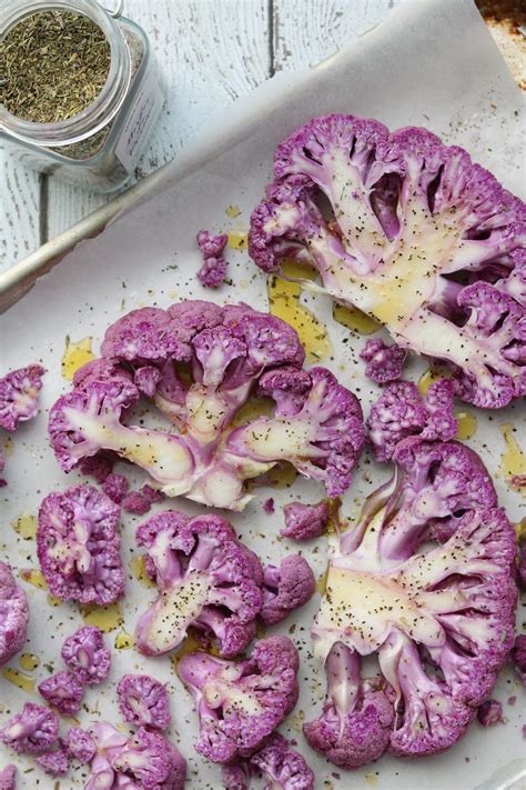 Roasted Purple Cauliflower – Claudia's Table