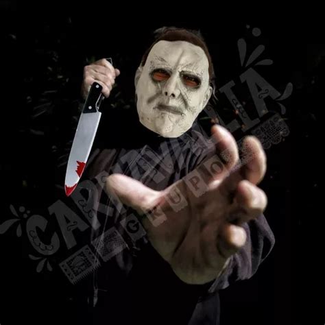 M Scara Michael Myers Disfraz Halloween Cuchillo C Sangre En Venta En