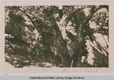 Split Rock In Indian Trail Above Temescal Canyon Pacific Palisades