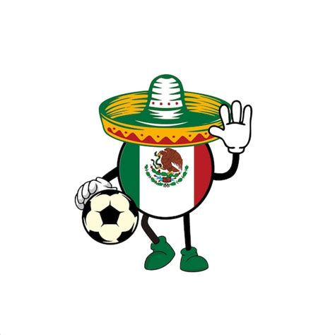 Premium Vector | Print mexico mascot design for world cup