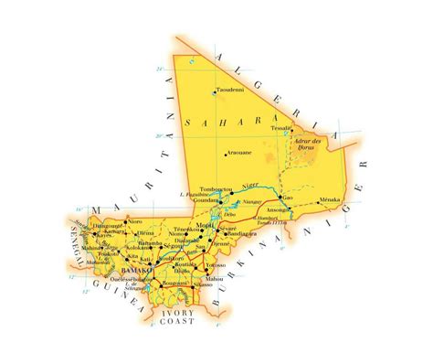 Kingdom Of Mali Map