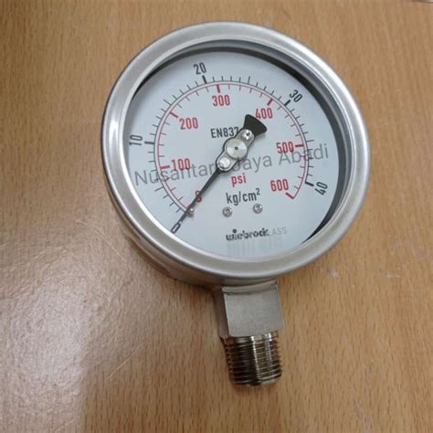 Promo Pressure Gauge Full All Stainless Inchi Bar Psi Diskon