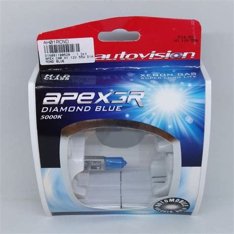 Jual BOHLAM LAMPU MOBIL Autovision APEX3R DIAMOND BLUE H1 12V 100W