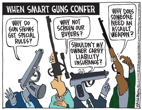 Editorial Cartoon Your Gun May Be Smarter Than You Are The Boston Globe