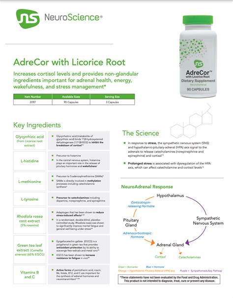 Adrecor With Licorice Root By Neuroscience