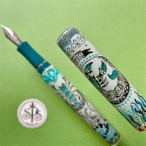 Currently Available Scorpio Hand Crafted Hand Painted Fountain Pen