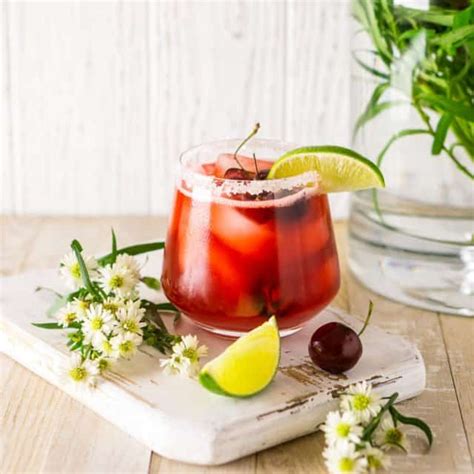 Fresh Cherry Margarita Burrata And Bubbles