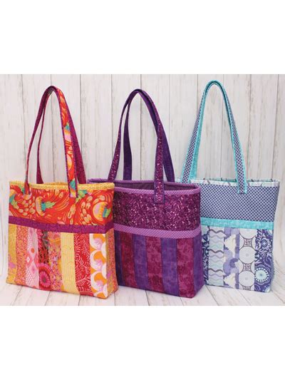 Quilt As You Go Insulated Tote With Pre Printed Batting