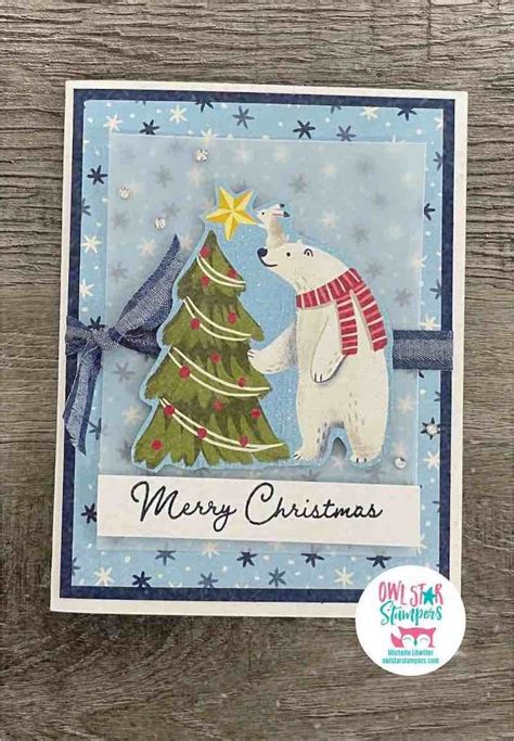 Lets Make Four Beary Cute Christmas Cards With The Stampin Up Beary