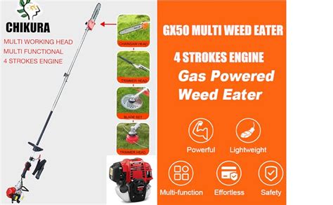 Amazon GX50 4 Stroke 8 In 1 Brush Cutter Lawn Mower Gas Hedge