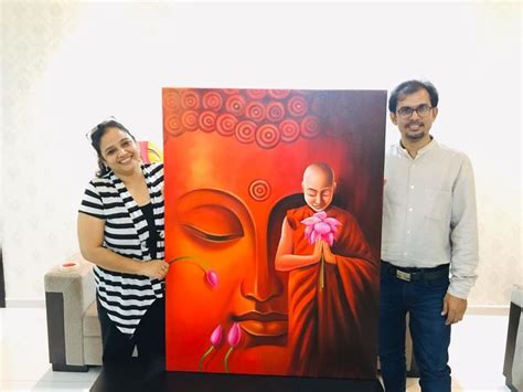 Pin By Mukesh Manoharan On Art Hand Painting Art Buddha Art Painting