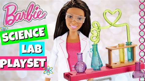 Unbox And Review Barbie Science Lab Playset Mattel Youtube