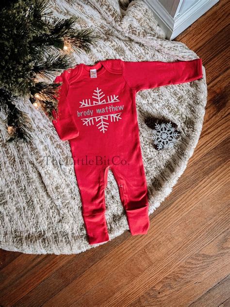 Baby Christmas Pajamas Personalized Baby Pajamas Christmas - Etsy