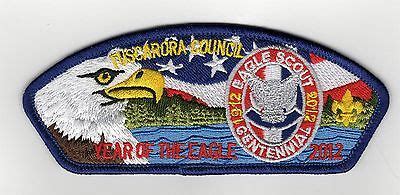 CSP Tuscarora Council NC SA 31 2012 Eagle 100th Anniv Blue Border