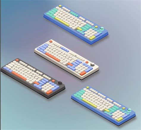 Mechanical Keyboard art by JB Isometric Designs on Dribbble