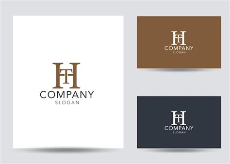 Mod Le De Conception De Logo Lettre Initiale Ht Monogramme Moderne