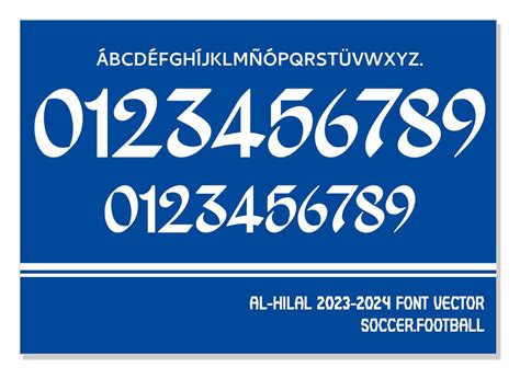 Font Vector Al Hilal 2023 2024 Font SVG AI Eps Pdf Ttf Otf