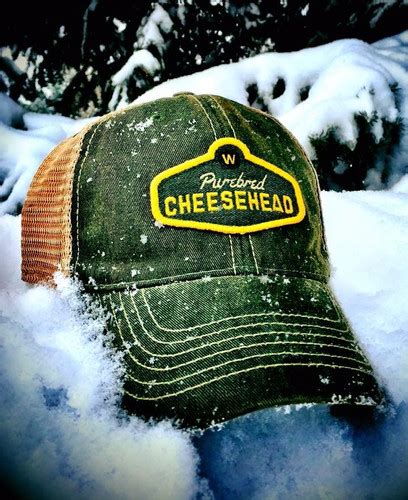 PUREBRED CHEESEHEAD™ Green SnapBack Hat | wiscostyle