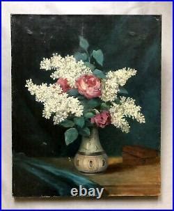 Huile sur toile Blog Archive Tableau Ancien Signé Bouquet De