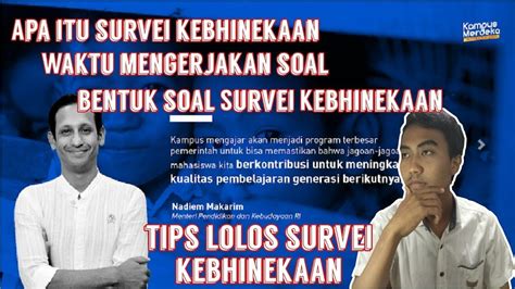 50 Kumpulan Contoh Soal Survei Kebhinekaan Kampus Mengajar Simak Tes Riset