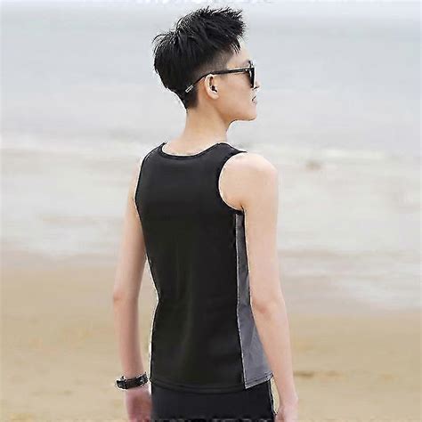 Haleychan Women39 S Tomboy Chest Binder Swimsuit Trans Lesbian Tank Top Pullover Corset Swimsuit