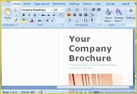 Free Web Page Templates for Word Of Microsoft Word Brochure Template ...