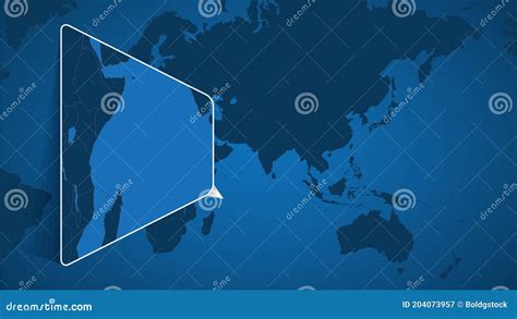 Ligging Van De Seychellen Op De Wereldkaart Met Een Uitgebreide Kaart