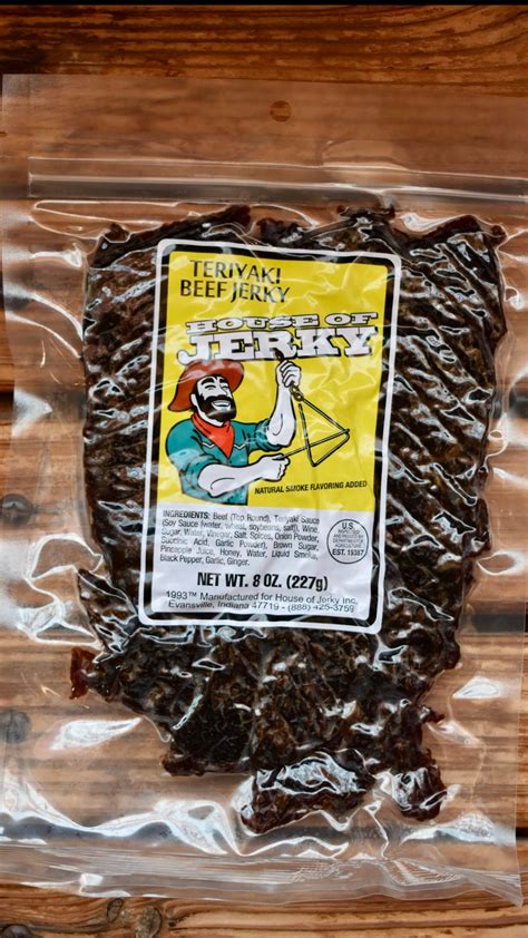 Teriyaki Beef Jerky Oz Morro Bay House Of Jerky