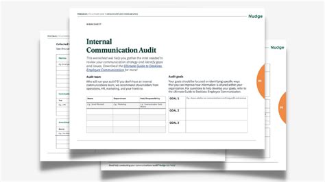 Internal Communications Audit Worksheet Nudge