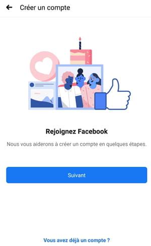 Créer un compte Facebook sur PC Mac téléphone tablette