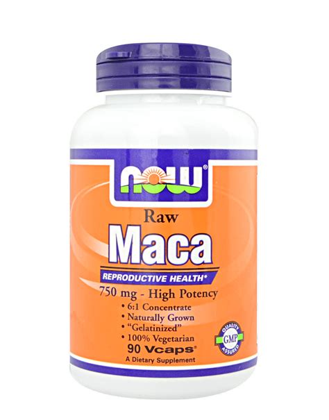 Maca 750mg By NOW FOODS 90 Capsules