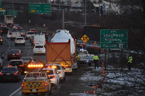 Burnaby Overpass Hit By Helicopter On Truck Citynews Vancouver