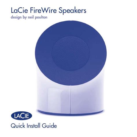 Notice Lacie Firewire Speakers Trouver Une Solution à Un Problème