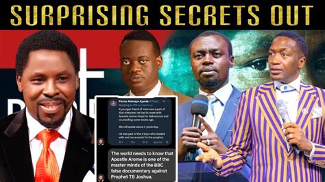 BreakingTB Joshua BBC Victims EXPOSED Arome Osayi Uebert Angel