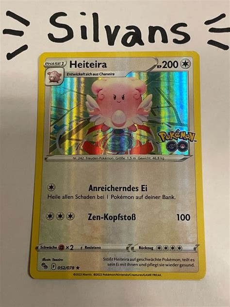 Heiteira Holo Pokemon Go Deutsch Kaufen Auf Ricardo