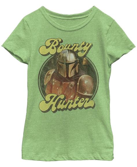 Fifth Sun Star Wars The Mandalorian Big Girls Retro Bounty Hunter Short