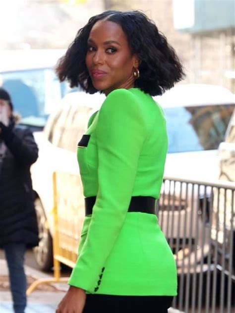 Unprisoned Kerry Washington Neon Green Jacket