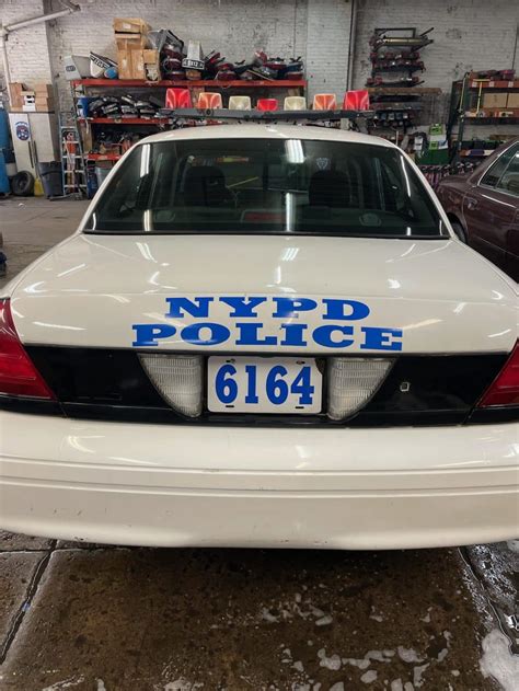 Picture Car Services Ltd Ford Crown Victoria White Nypd Police