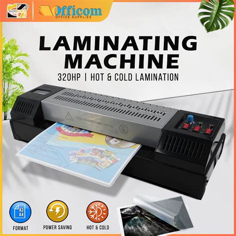 A3 Laminating Machine 330HP Officom Hot Cold Reverse Heavy Duty