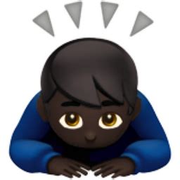 Man Bowing: Dark Skin Tone Emoji (U+1F647, U+1F3FF, U+200D, U+2642, U+FE0F)