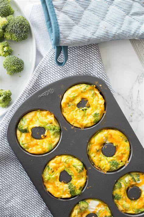 Inspiralized: Spiralized Broccoli and Cheddar Egg Muffins