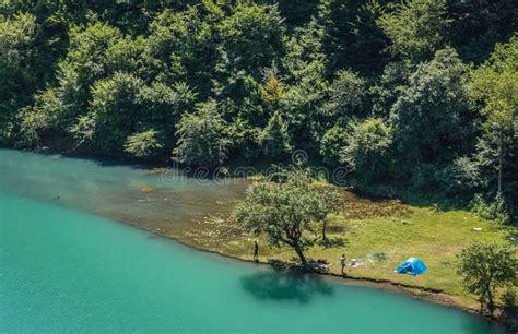 Aragvi River Next To Ananuri Castle In Georgia Editorial Image Image