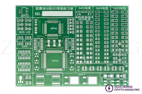 TJ 56 617 Kit de placa de práctica de soldadura de componentes SMD