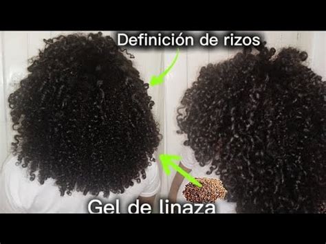 GEL CASERO De LINAZA Para DEFINIR RIZOS YouTube