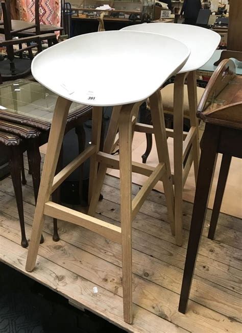 Pair Of Kitchen Stools Southgate Auction Rooms