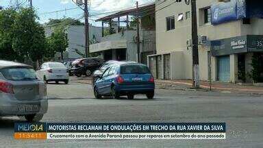 Meio Dia Paraná Foz do Iguaçu Motoristas reclamam de ondulações em