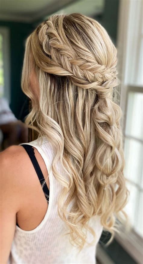 Stunning Bridesmaids Hairstyles For Boho Chic Half Up