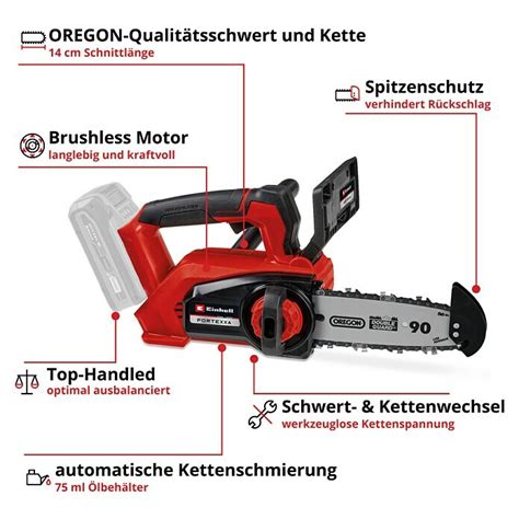 Einhell Power X Change 18V Akku Kettensäge FORTEXXA 18 20 TH 18 V Li