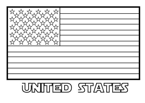 United States Flag Coloring Page & coloring book.