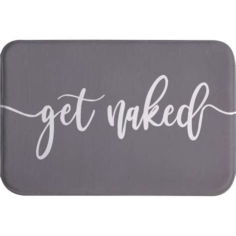 Get Naked Tapis De Bain Antid Rapant Pour Salle De Bain Et Cuisine Gris